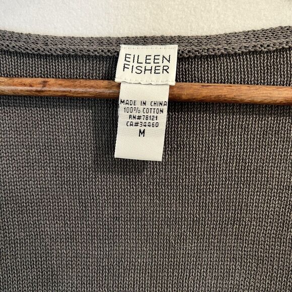 Eileen Fisher Summer/Spring Sweater Gray Sz M - Picture 3 of 10